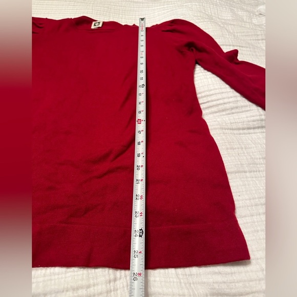 Anne Klein Shirred Shoulder Pullover Cashmere Blend Sweater - Size M - Picture 10 of 11